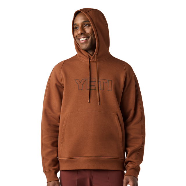 Yeti Fleece Hoodie - Rust - Image 4