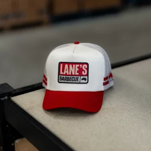 Lanes BBQ Trucker Hat - Red/White