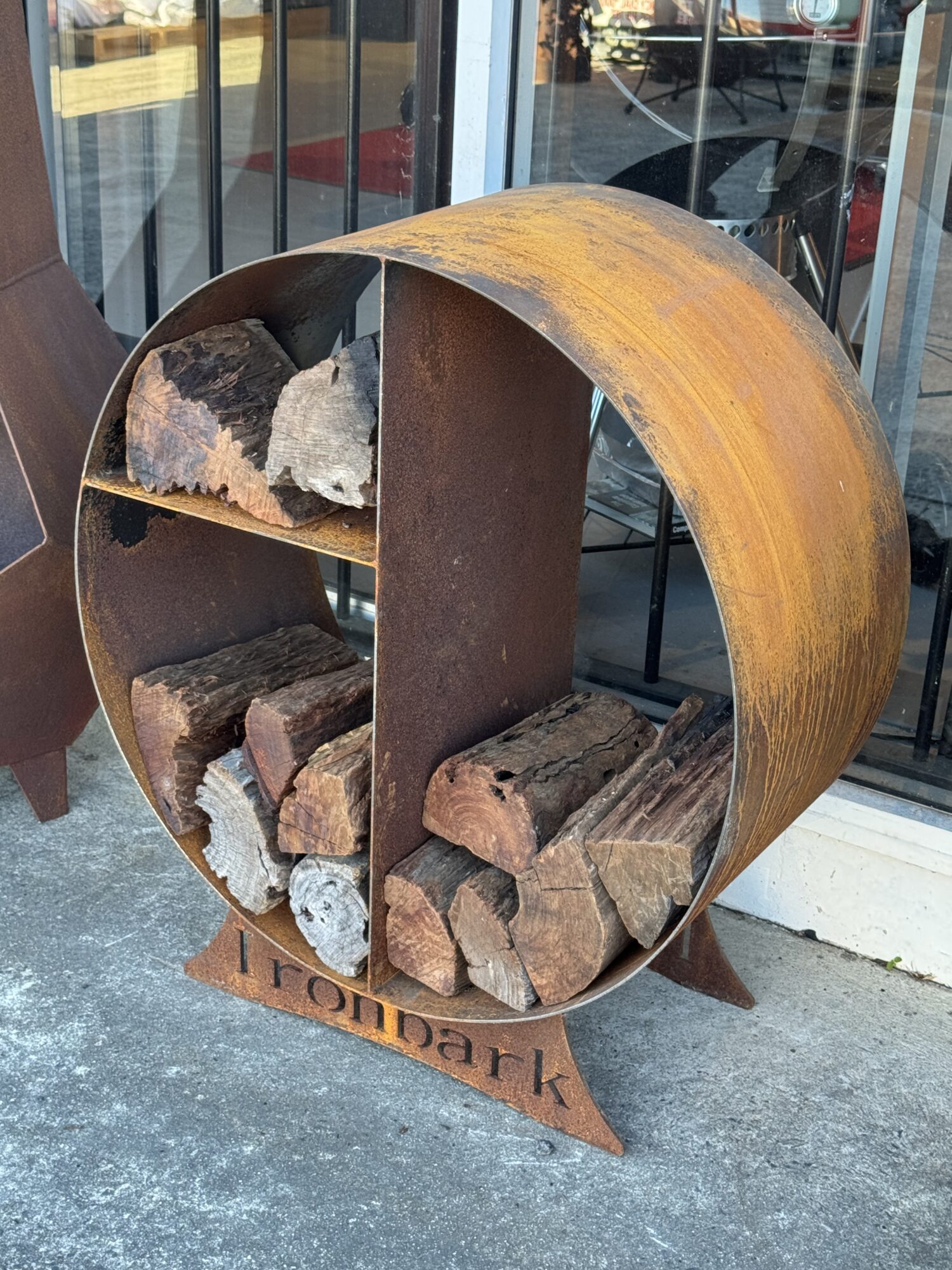 Ironbark Log Racks / Wood Storage | BBQs In The Hills