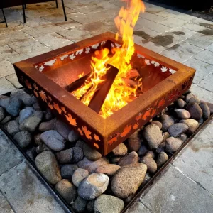 Ironbark Prism Firepit - Autumn Leaves