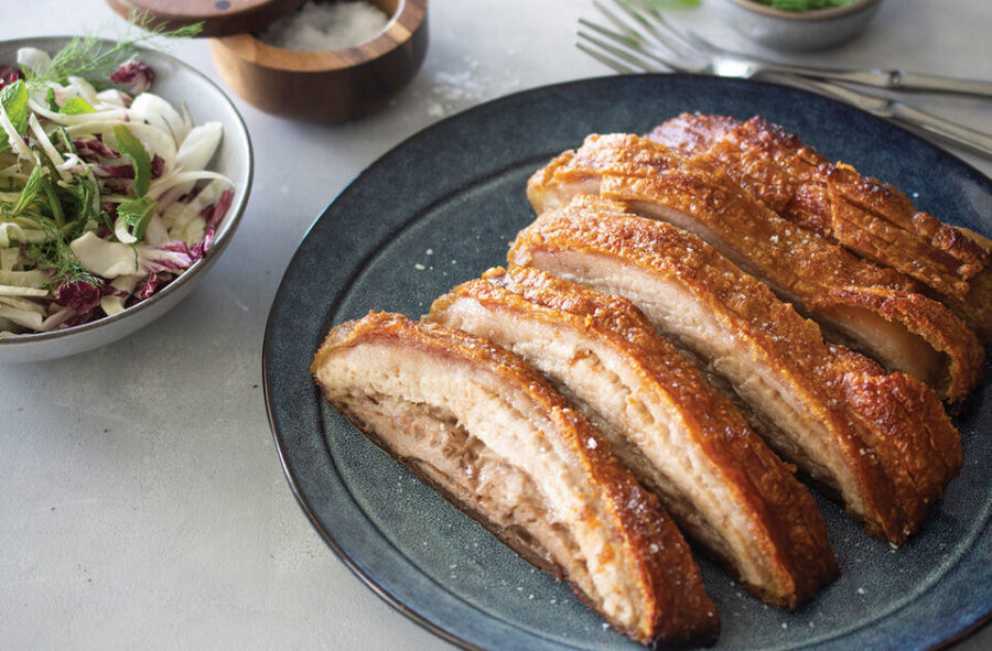 Slow Roasted Pork Belly with Apple Cider Glaze BBQs In The Hills