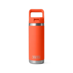 Yeti 18oz Bottle w/Colour Matched Straw Cap (532ml) Papaya